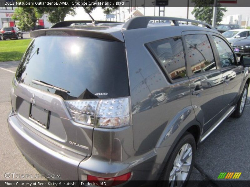 Graphite Gray Metallic / Black 2012 Mitsubishi Outlander SE AWD