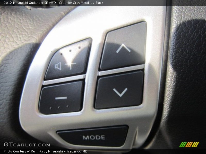 Graphite Gray Metallic / Black 2012 Mitsubishi Outlander SE AWD