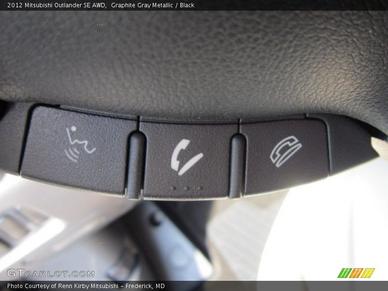Graphite Gray Metallic / Black 2012 Mitsubishi Outlander SE AWD
