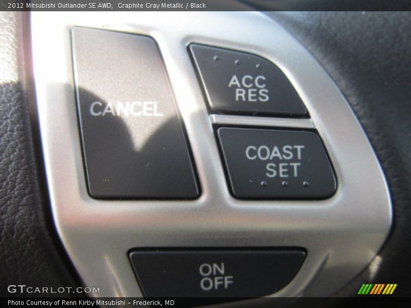 Graphite Gray Metallic / Black 2012 Mitsubishi Outlander SE AWD