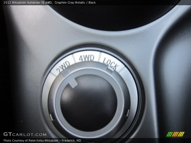 Graphite Gray Metallic / Black 2012 Mitsubishi Outlander SE AWD