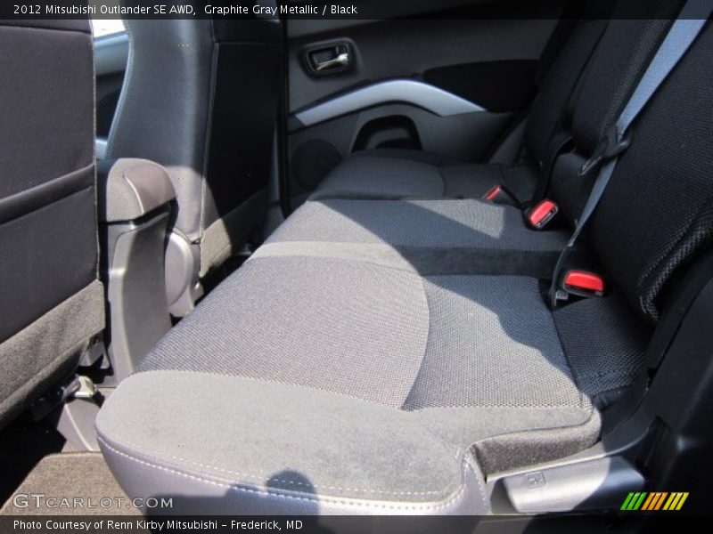 Graphite Gray Metallic / Black 2012 Mitsubishi Outlander SE AWD