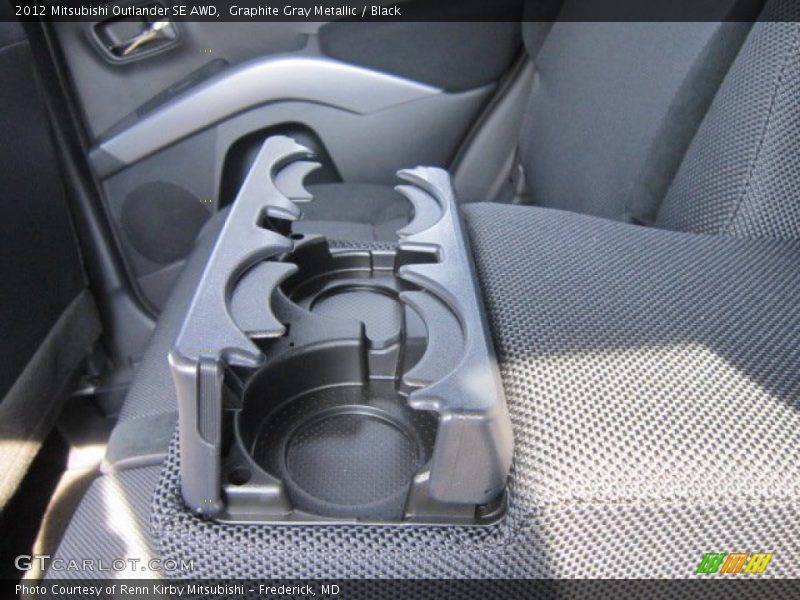 Graphite Gray Metallic / Black 2012 Mitsubishi Outlander SE AWD