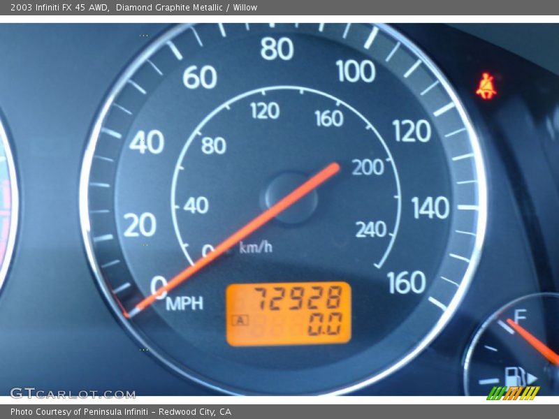 Diamond Graphite Metallic / Willow 2003 Infiniti FX 45 AWD