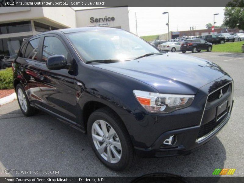 Cosmic Blue / Black 2012 Mitsubishi Outlander Sport SE