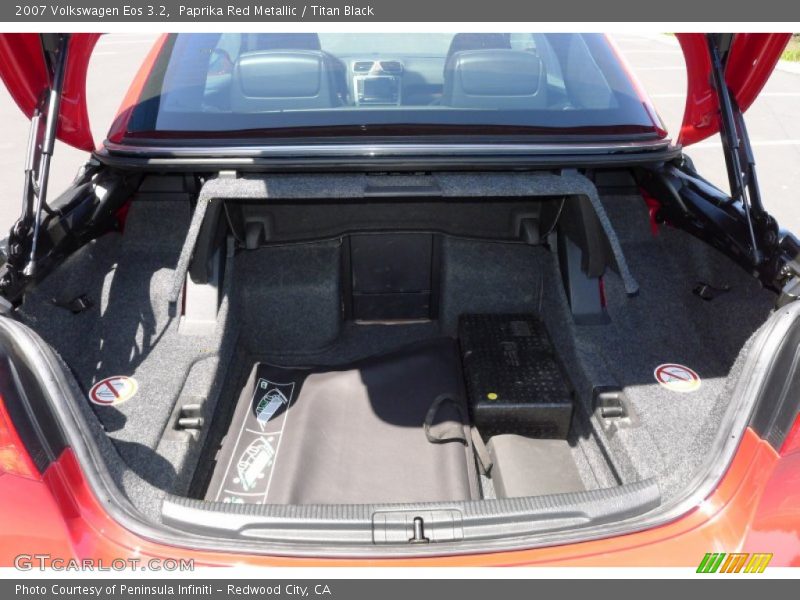 Paprika Red Metallic / Titan Black 2007 Volkswagen Eos 3.2