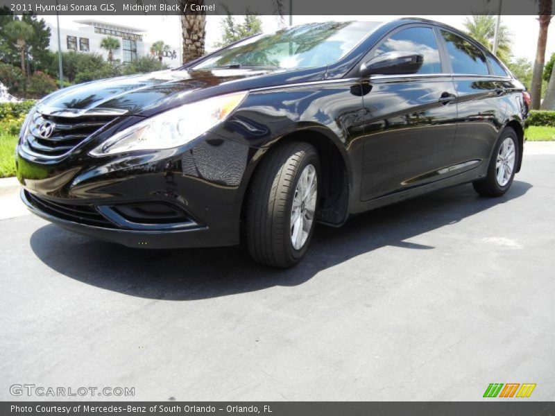 Midnight Black / Camel 2011 Hyundai Sonata GLS