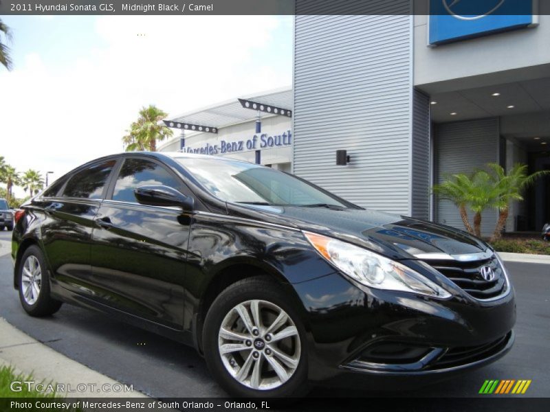 Midnight Black / Camel 2011 Hyundai Sonata GLS