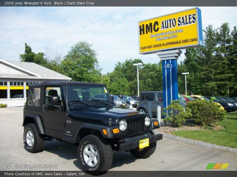 Black / Dark Slate Gray 2006 Jeep Wrangler X 4x4