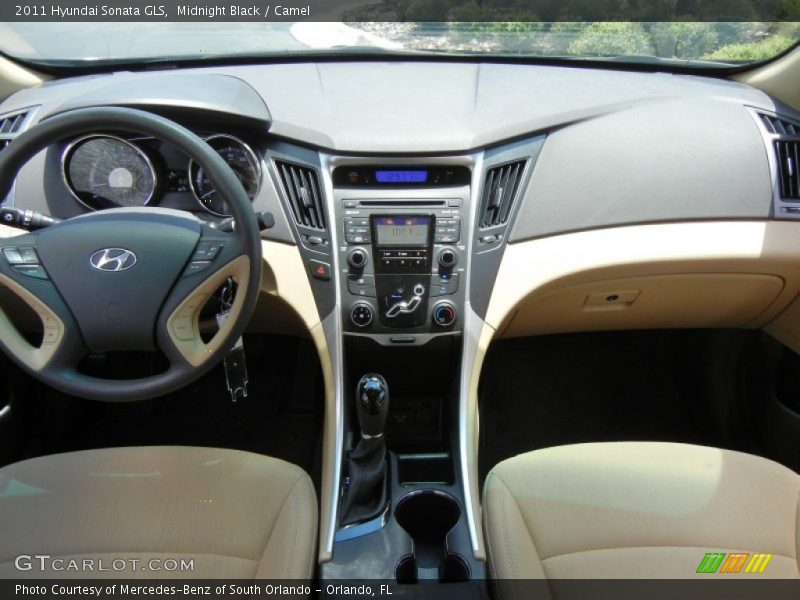 Midnight Black / Camel 2011 Hyundai Sonata GLS