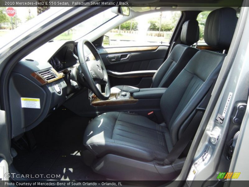 Palladium Silver Metallic / Black 2010 Mercedes-Benz E 550 Sedan