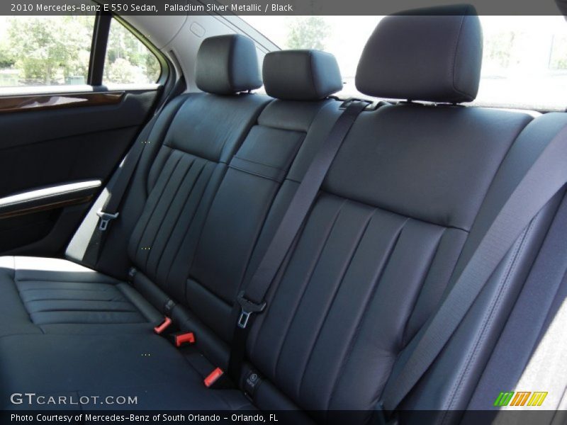 Palladium Silver Metallic / Black 2010 Mercedes-Benz E 550 Sedan