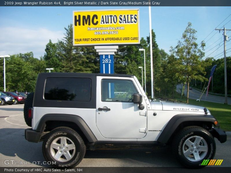 Bright Silver Metallic / Dark Slate Gray/Medium Slate Gray 2009 Jeep Wrangler Rubicon 4x4