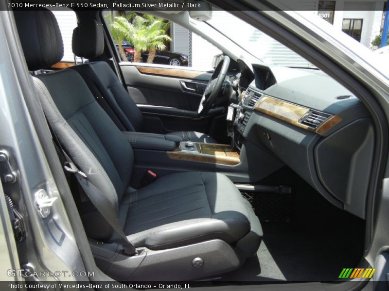Palladium Silver Metallic / Black 2010 Mercedes-Benz E 550 Sedan