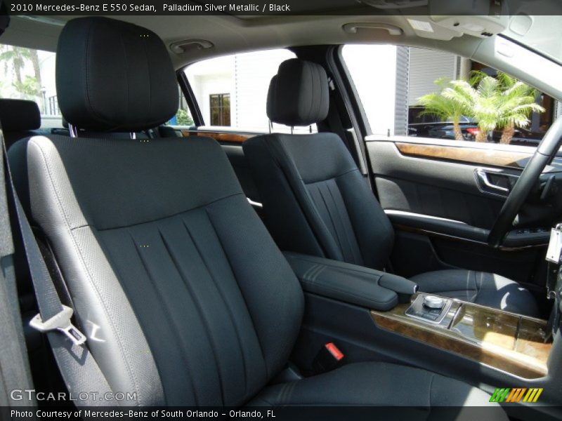 Palladium Silver Metallic / Black 2010 Mercedes-Benz E 550 Sedan