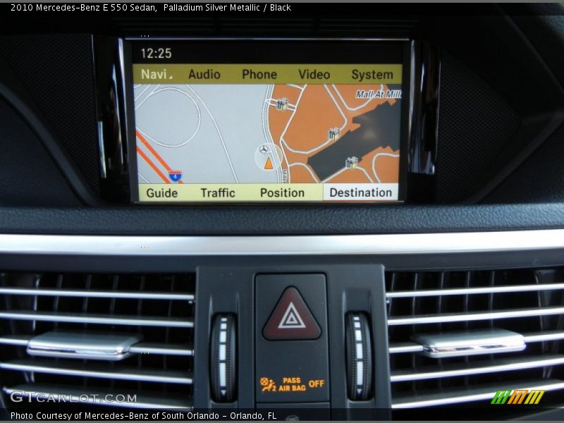 Palladium Silver Metallic / Black 2010 Mercedes-Benz E 550 Sedan