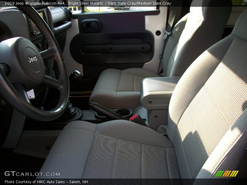 Bright Silver Metallic / Dark Slate Gray/Medium Slate Gray 2009 Jeep Wrangler Rubicon 4x4