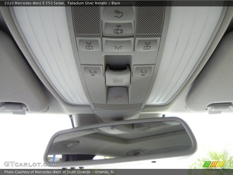 Palladium Silver Metallic / Black 2010 Mercedes-Benz E 550 Sedan