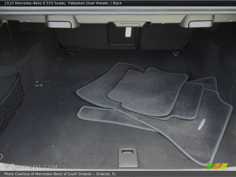 Palladium Silver Metallic / Black 2010 Mercedes-Benz E 550 Sedan