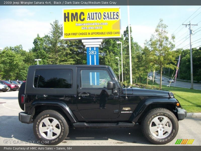 Black / Dark Slate Gray/Medium Slate Gray 2009 Jeep Wrangler Sahara 4x4