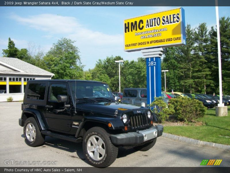 Black / Dark Slate Gray/Medium Slate Gray 2009 Jeep Wrangler Sahara 4x4