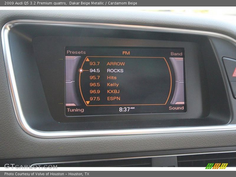 Dakar Beige Metallic / Cardamom Beige 2009 Audi Q5 3.2 Premium quattro