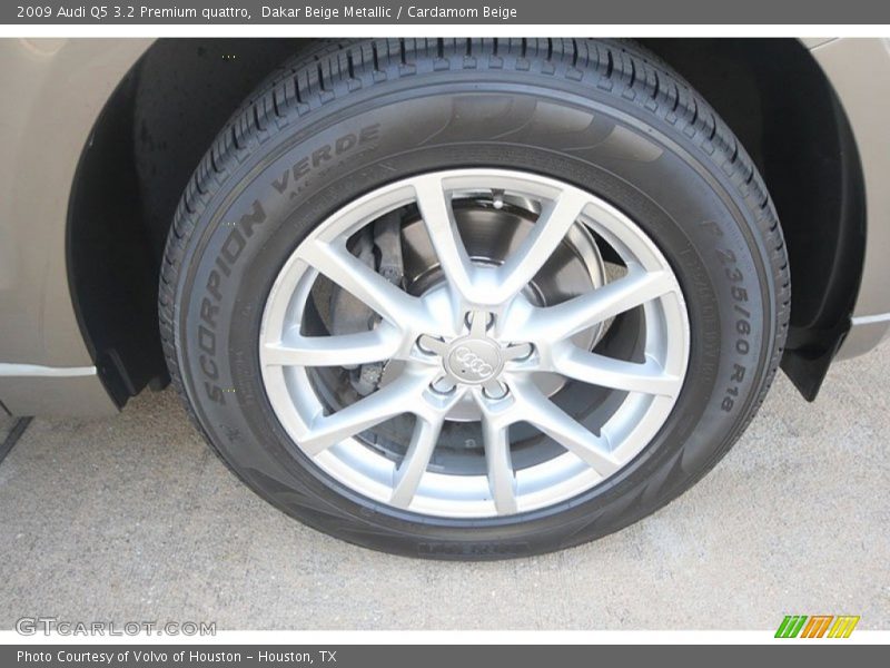Dakar Beige Metallic / Cardamom Beige 2009 Audi Q5 3.2 Premium quattro