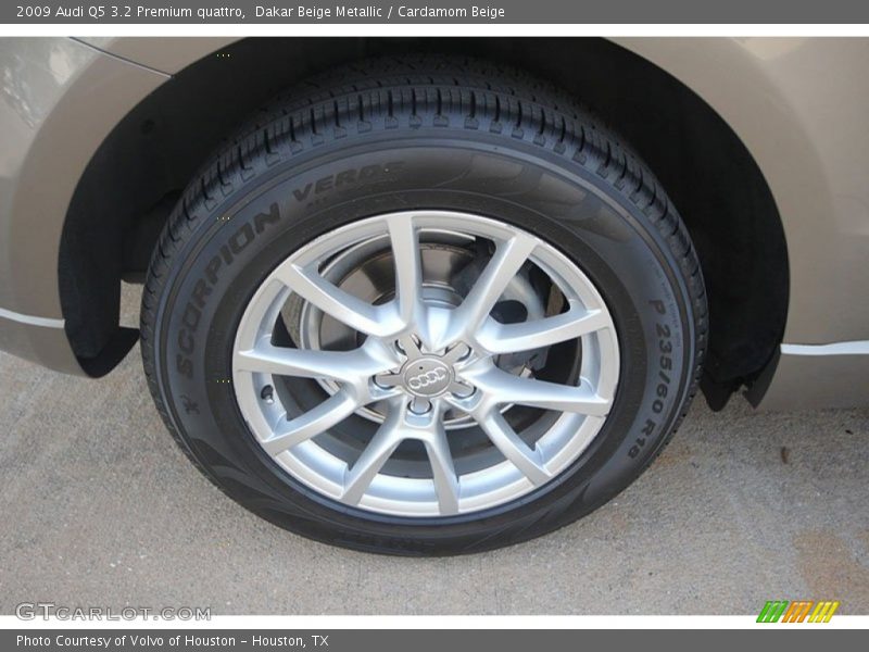 Dakar Beige Metallic / Cardamom Beige 2009 Audi Q5 3.2 Premium quattro