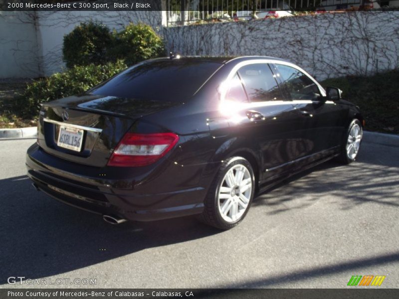 Black / Black 2008 Mercedes-Benz C 300 Sport