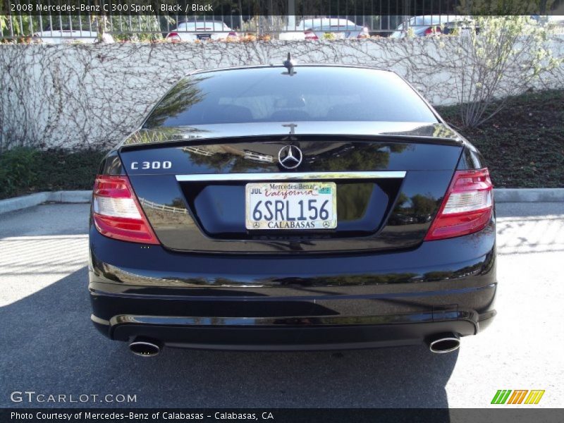 Black / Black 2008 Mercedes-Benz C 300 Sport