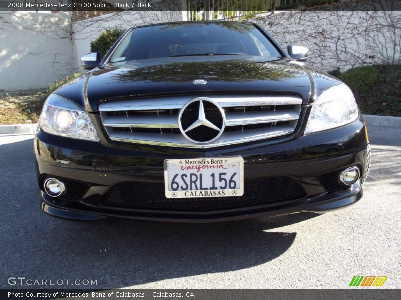 Black / Black 2008 Mercedes-Benz C 300 Sport