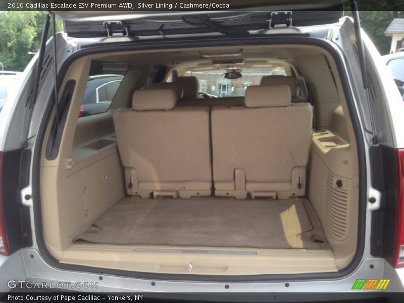 Silver Lining / Cashmere/Cocoa 2010 Cadillac Escalade ESV Premium AWD