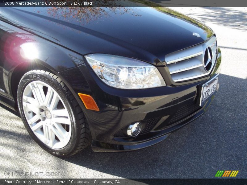 Black / Black 2008 Mercedes-Benz C 300 Sport