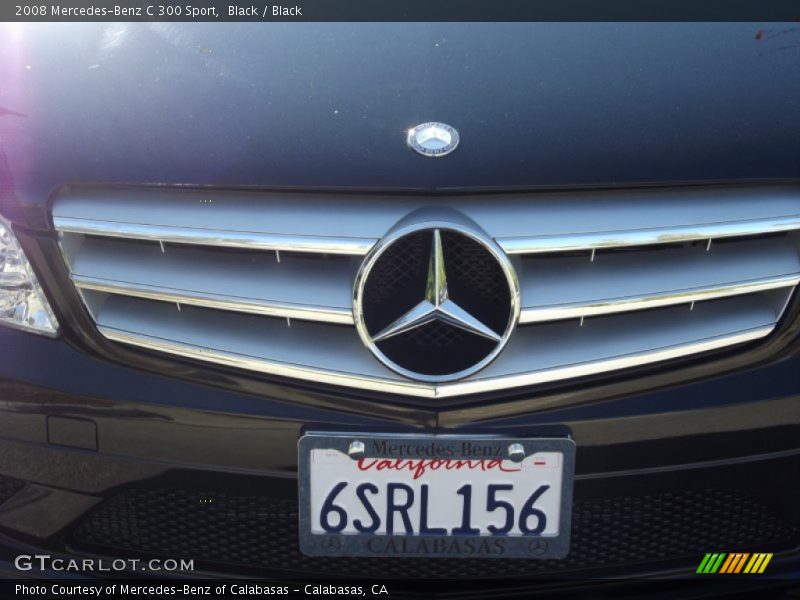 Black / Black 2008 Mercedes-Benz C 300 Sport