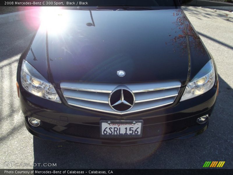 Black / Black 2008 Mercedes-Benz C 300 Sport