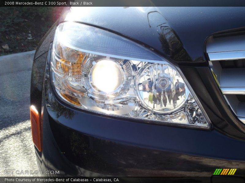 Black / Black 2008 Mercedes-Benz C 300 Sport