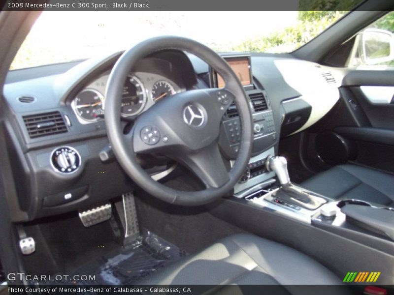 Black / Black 2008 Mercedes-Benz C 300 Sport