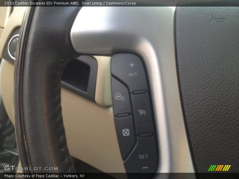 Silver Lining / Cashmere/Cocoa 2010 Cadillac Escalade ESV Premium AWD