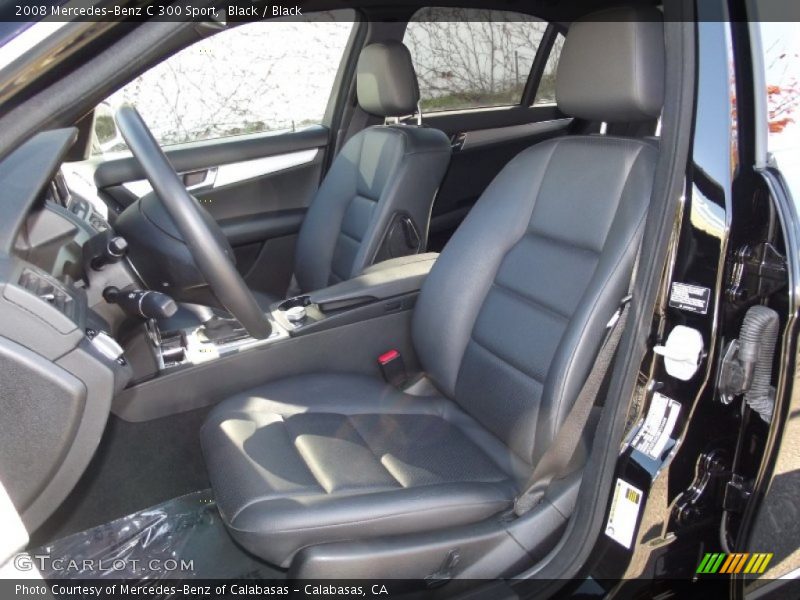 Black / Black 2008 Mercedes-Benz C 300 Sport