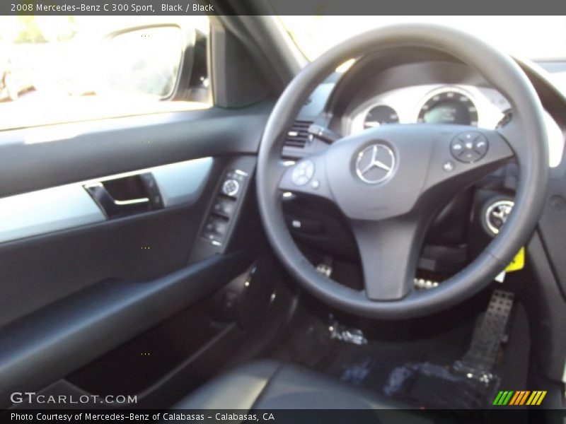 Black / Black 2008 Mercedes-Benz C 300 Sport