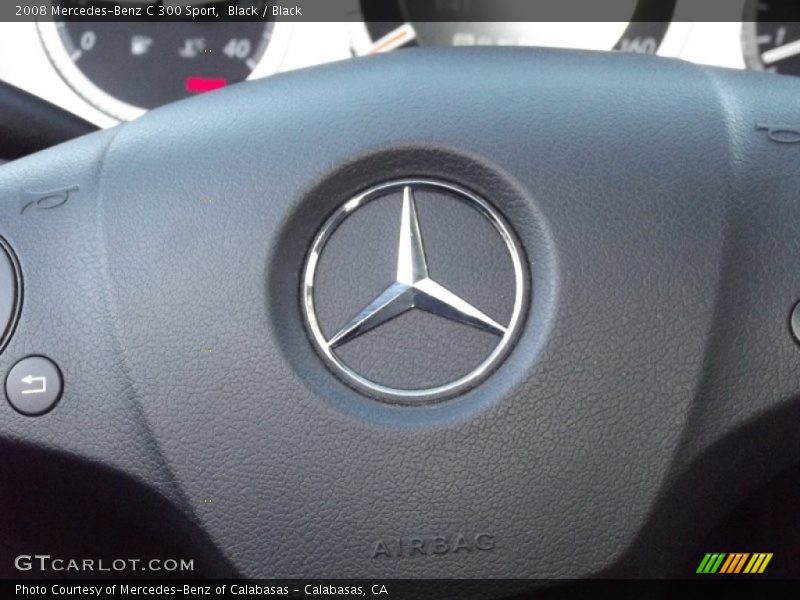 Black / Black 2008 Mercedes-Benz C 300 Sport