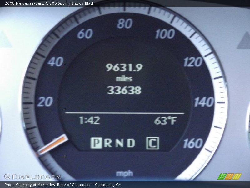 Black / Black 2008 Mercedes-Benz C 300 Sport