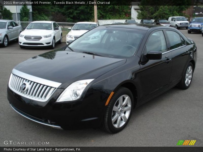 Tuxedo Black Metallic / Dark Charcoal 2011 Mercury Milan V6 Premier