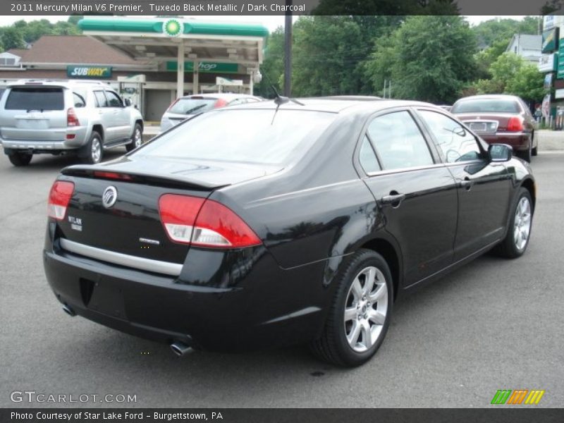 Tuxedo Black Metallic / Dark Charcoal 2011 Mercury Milan V6 Premier