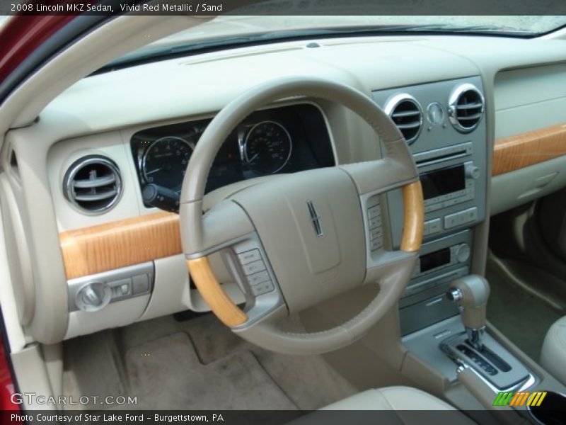 Vivid Red Metallic / Sand 2008 Lincoln MKZ Sedan