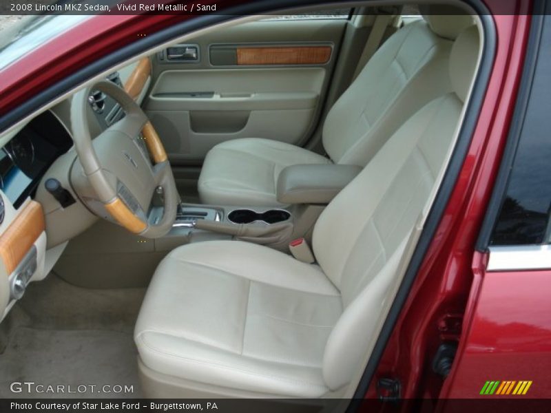 Vivid Red Metallic / Sand 2008 Lincoln MKZ Sedan