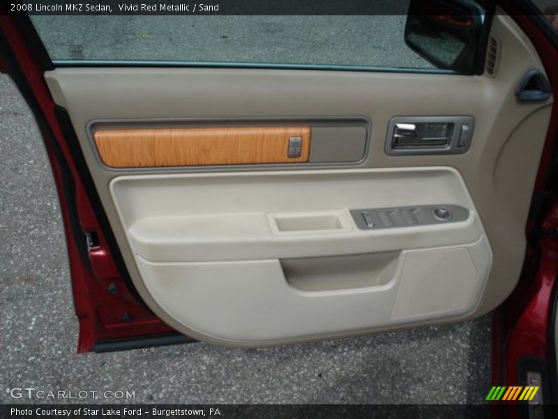 Vivid Red Metallic / Sand 2008 Lincoln MKZ Sedan