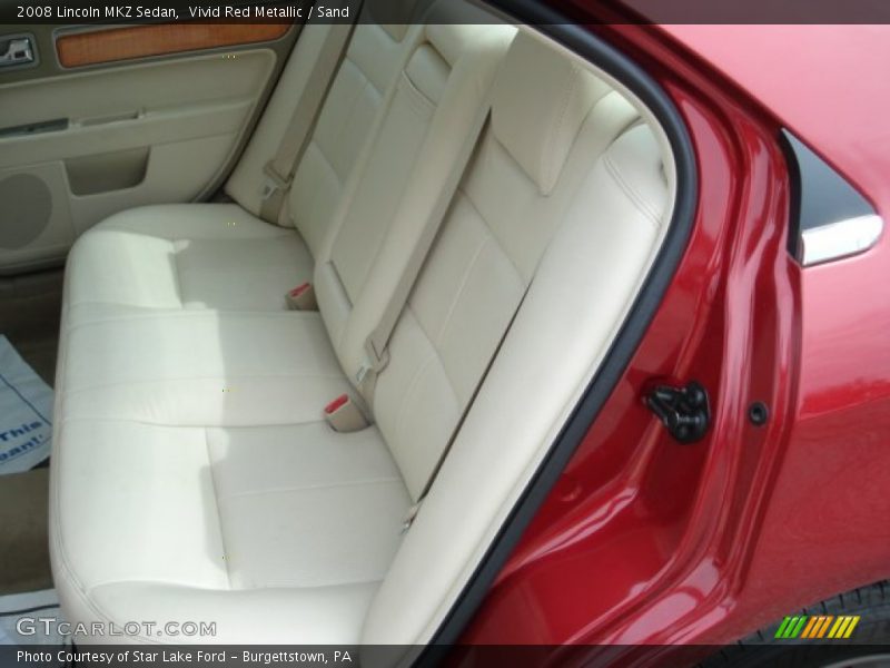 Vivid Red Metallic / Sand 2008 Lincoln MKZ Sedan