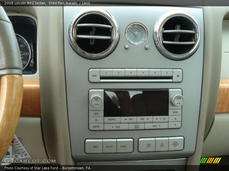 Vivid Red Metallic / Sand 2008 Lincoln MKZ Sedan