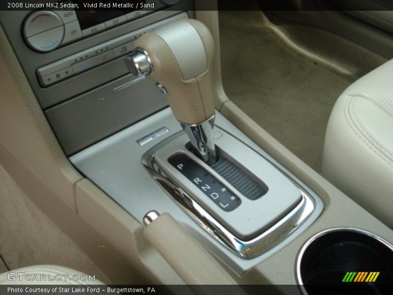 Vivid Red Metallic / Sand 2008 Lincoln MKZ Sedan